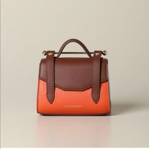 Strathberry Micro Handbag in Tricolor Leather